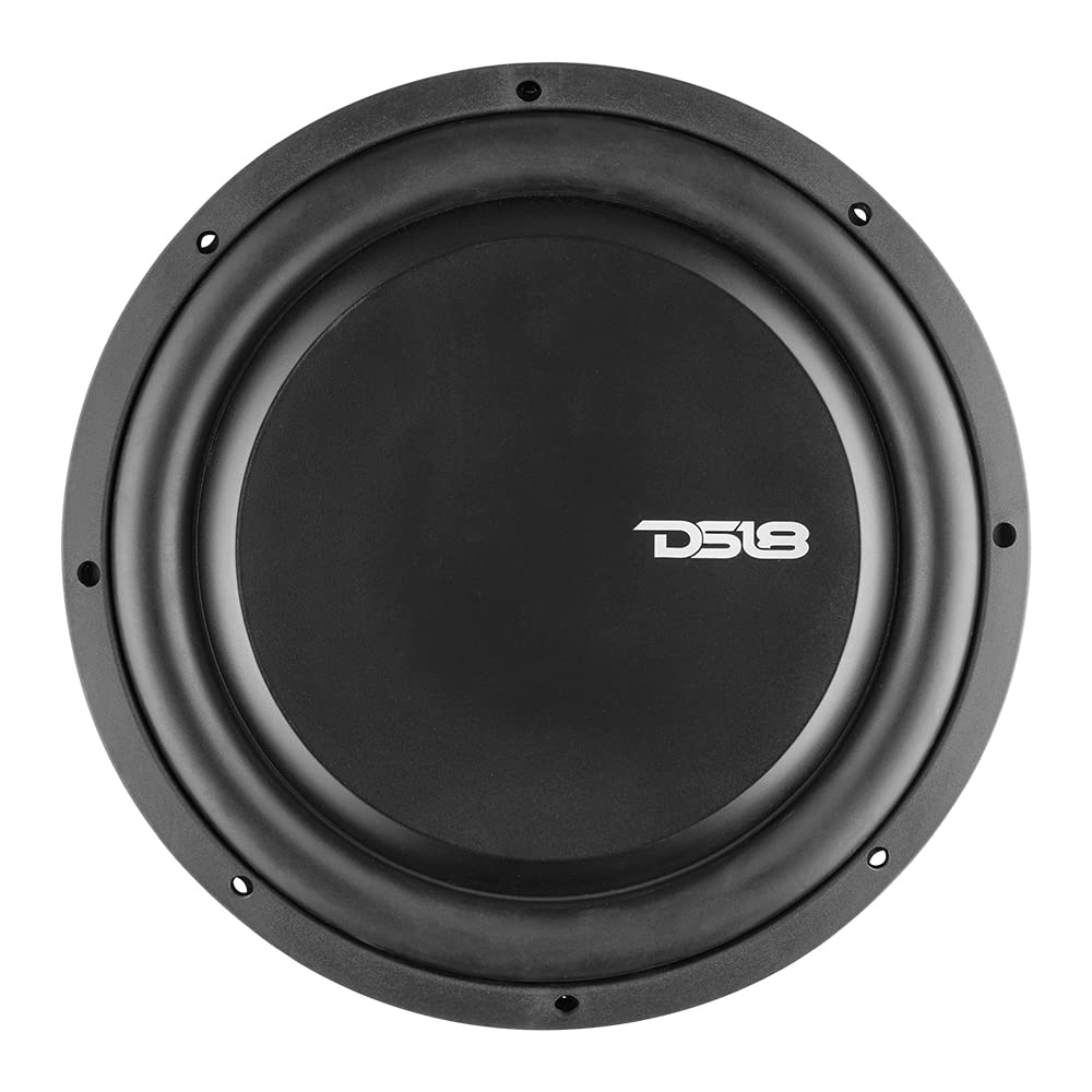 12" Shallow Mount Subwoofer 1200 Watts Max Power Dual Voice Coil 2+2 OHMS Water Resistant I543338
