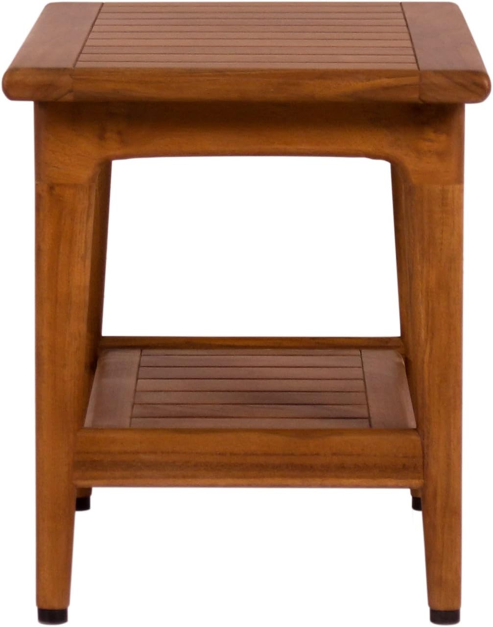 Teak Shower Bench with Shelf D1070