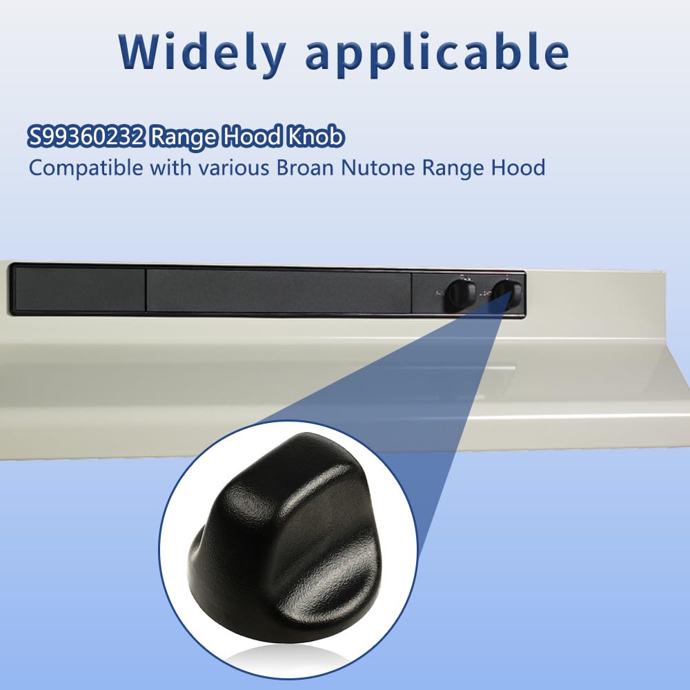 Black Range Hood Knob Replacement Part S577