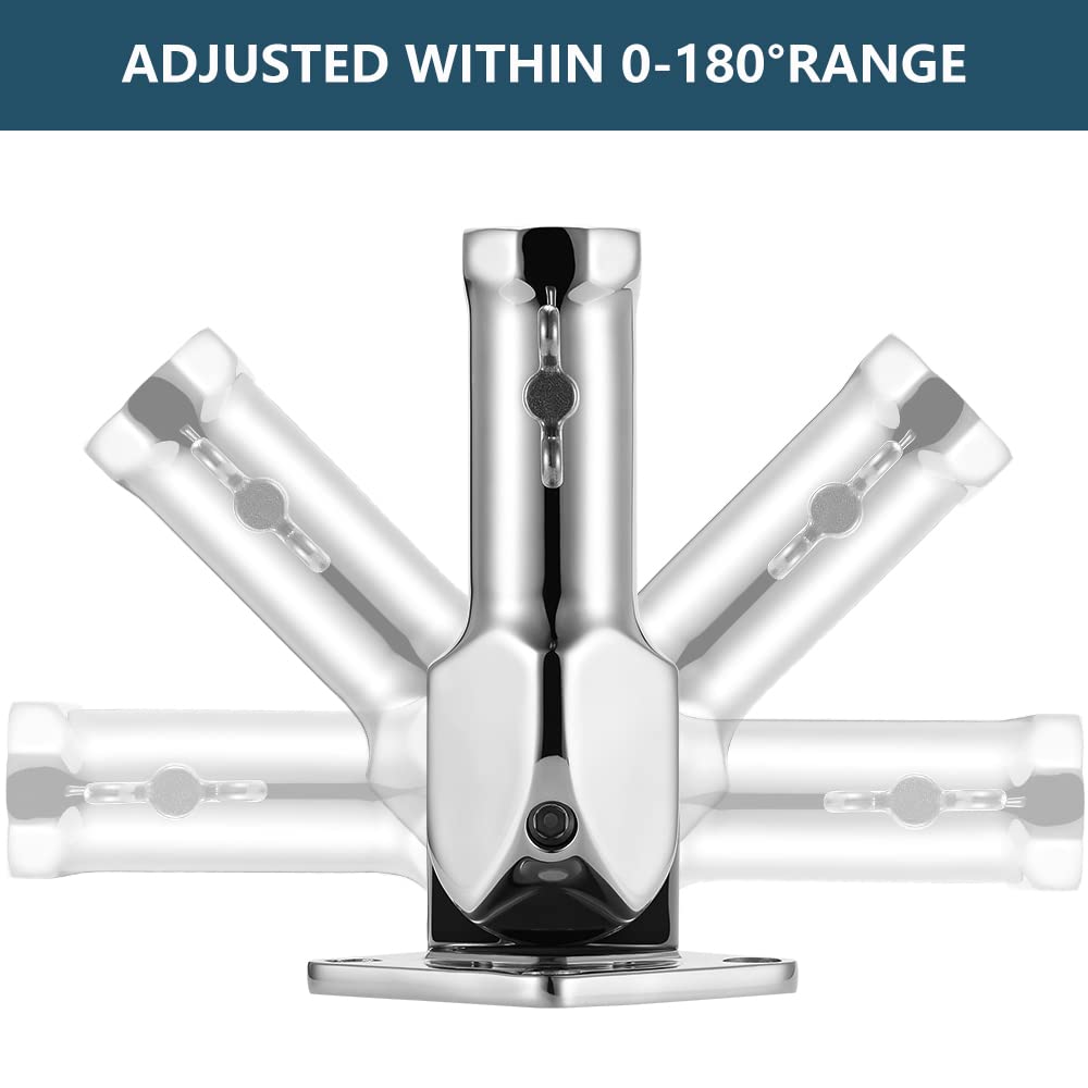 Flag Pole Holder 304 Stainless Steel 180 Degree H8163
