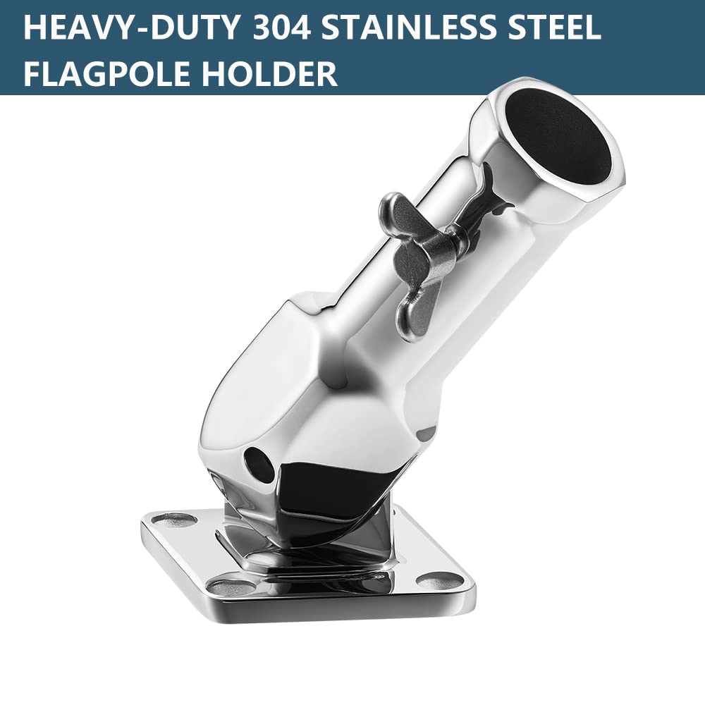 Flag Pole Holder 304 Stainless Steel 180 Degree H8163