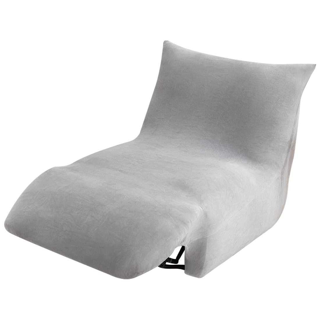 Light Gray Velvet Oversized Recliner Chair Cover N570