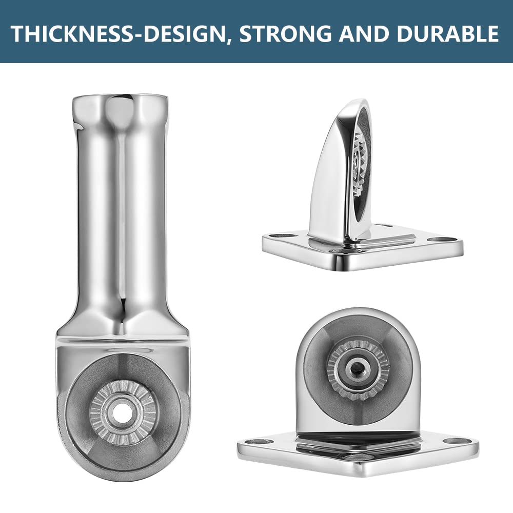 Flag Pole Holder 304 Stainless Steel 180 Degree H8163