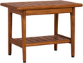 Teak Shower Bench with Shelf D1070