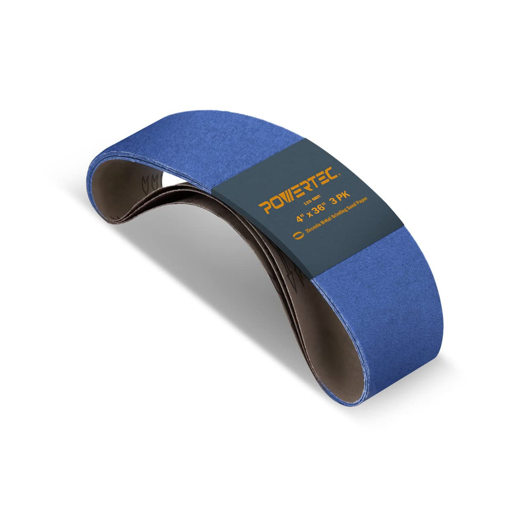 4 x 36 Inch 120 Grit Zirconia Sanding Belts O13063