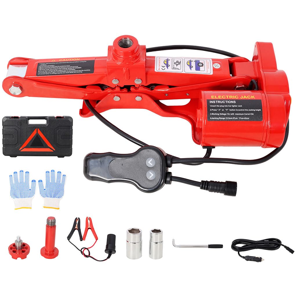3 Ton Electric Scissor Jack Kit with Carry Case Z763159