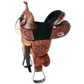 Western Horse Treeless Trail Barrel Saddle Leather I567