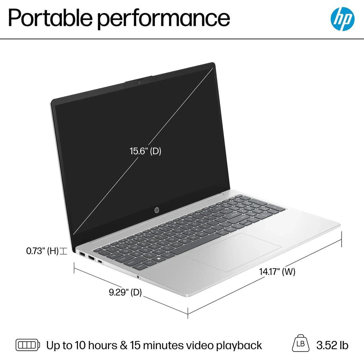 15.6" HD Touch Screen Laptop Intel Core i3 8GB RAM 256GB SSD V667321