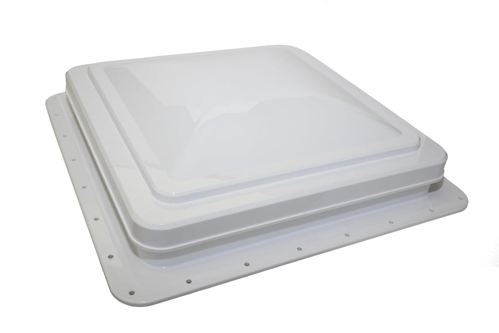 14" RV Roof Vent with White Lid and Manual Crank R76141