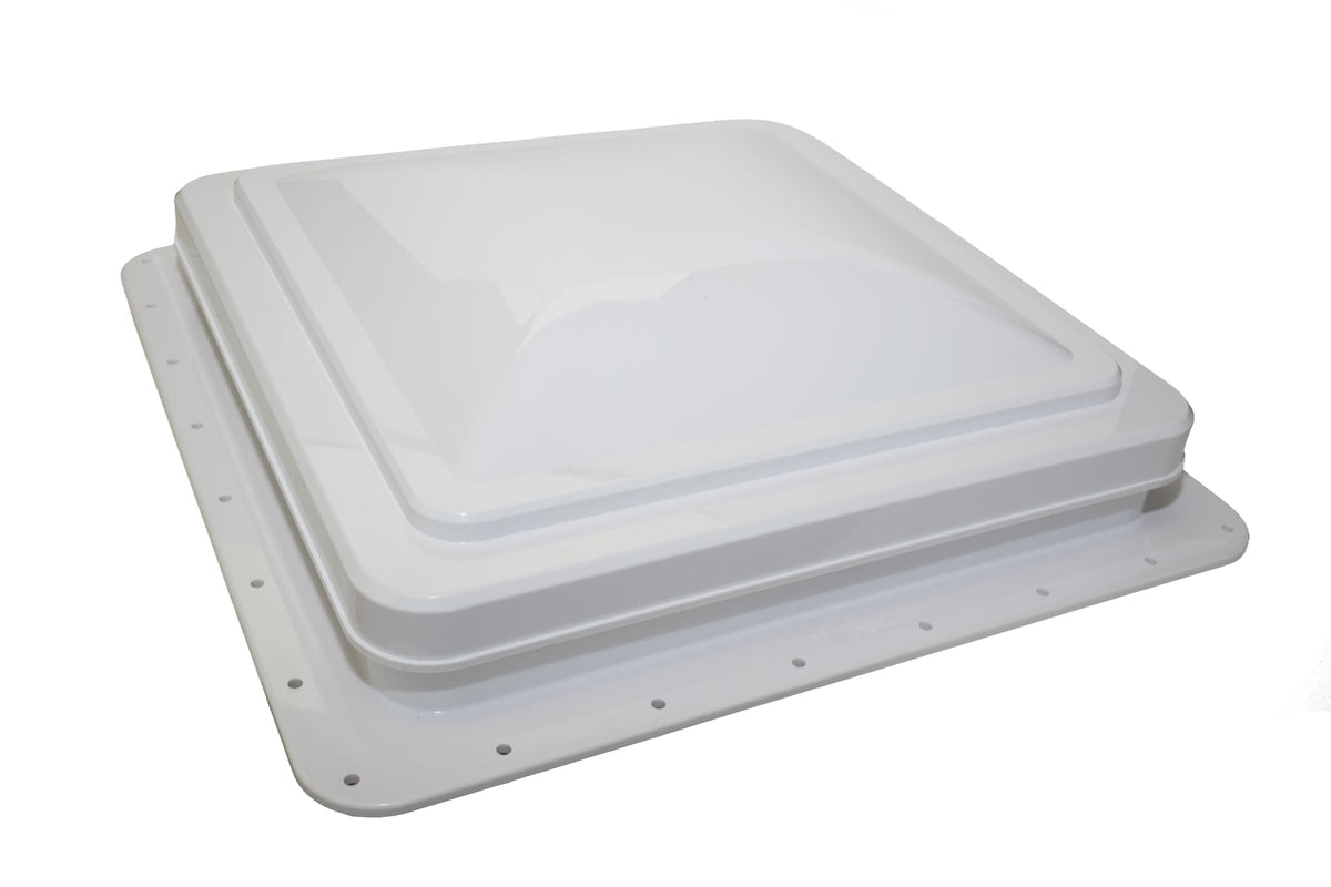 14" RV Roof Vent with White Lid and Manual Crank R76141