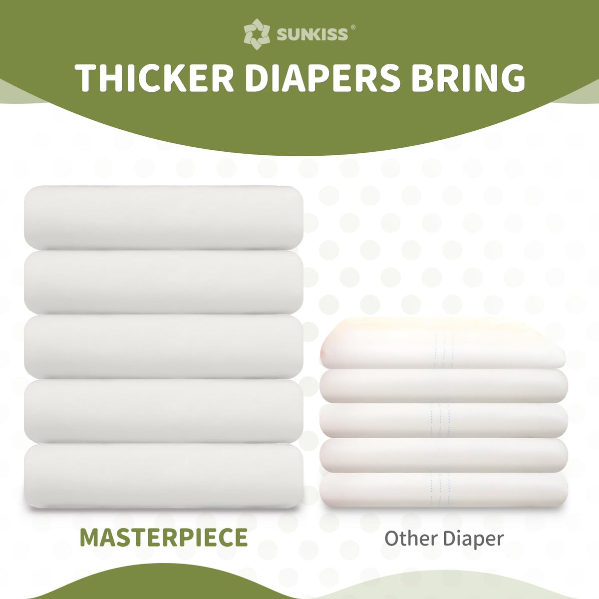 White Adult Diapers M7022