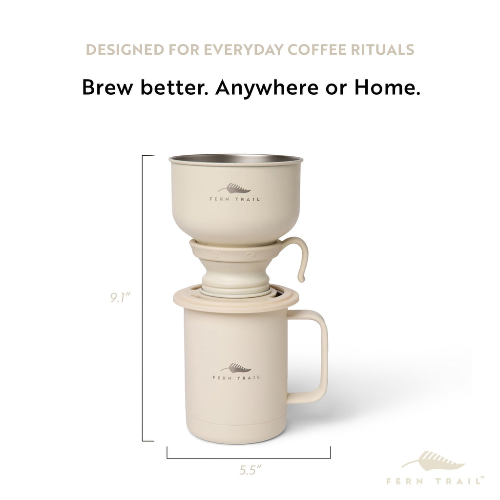 12 oz Insulated Mug with Lid and Reusable Coffee Filter L883