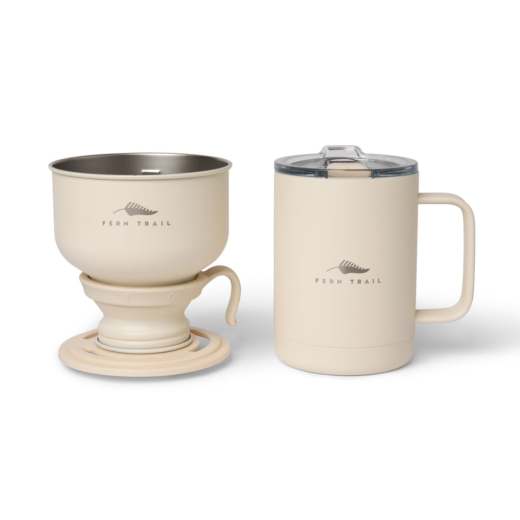 12 oz Insulated Mug with Lid and Reusable Coffee Filter L883