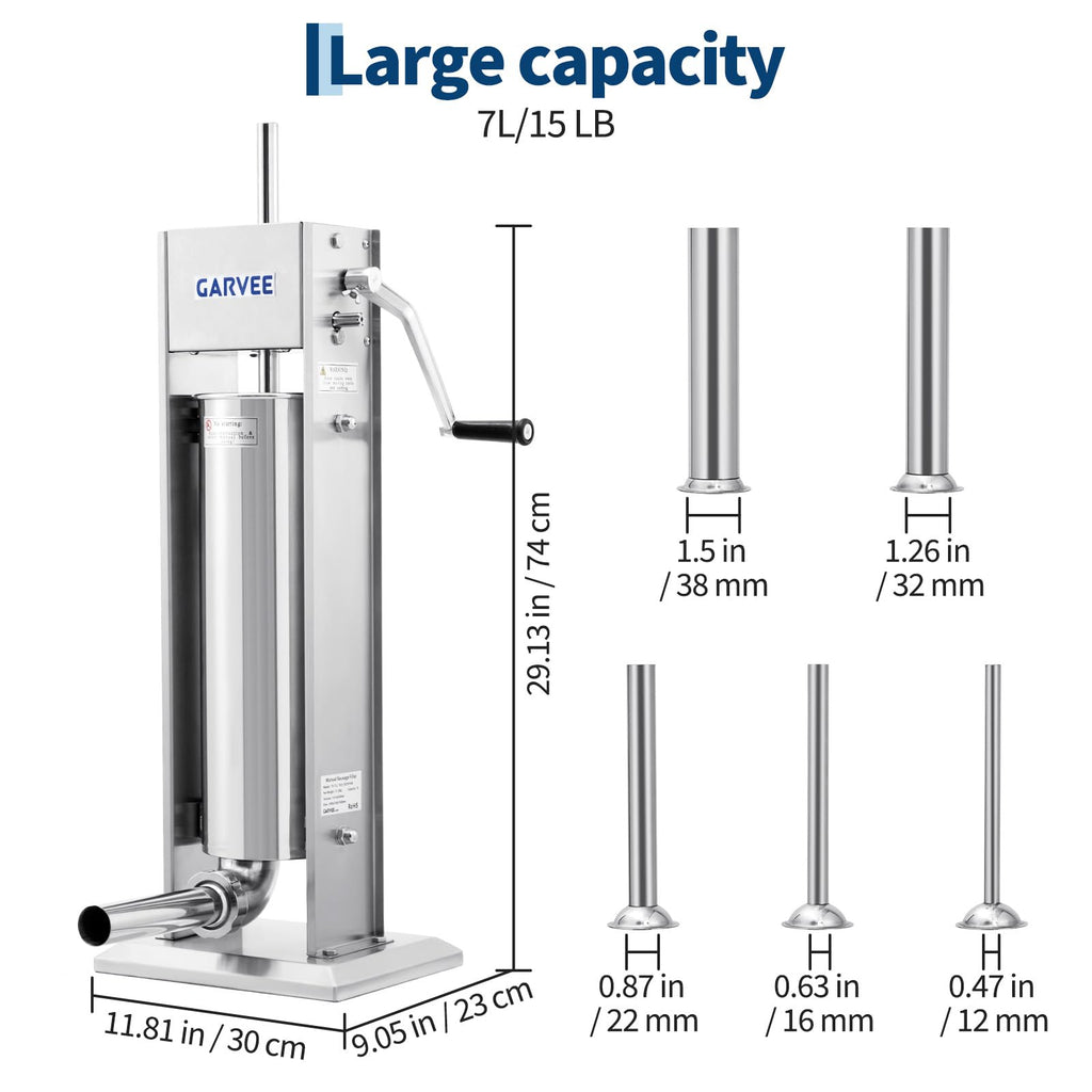 304 Stainless Steel Manual Vertical Sausage Stuffer K34983