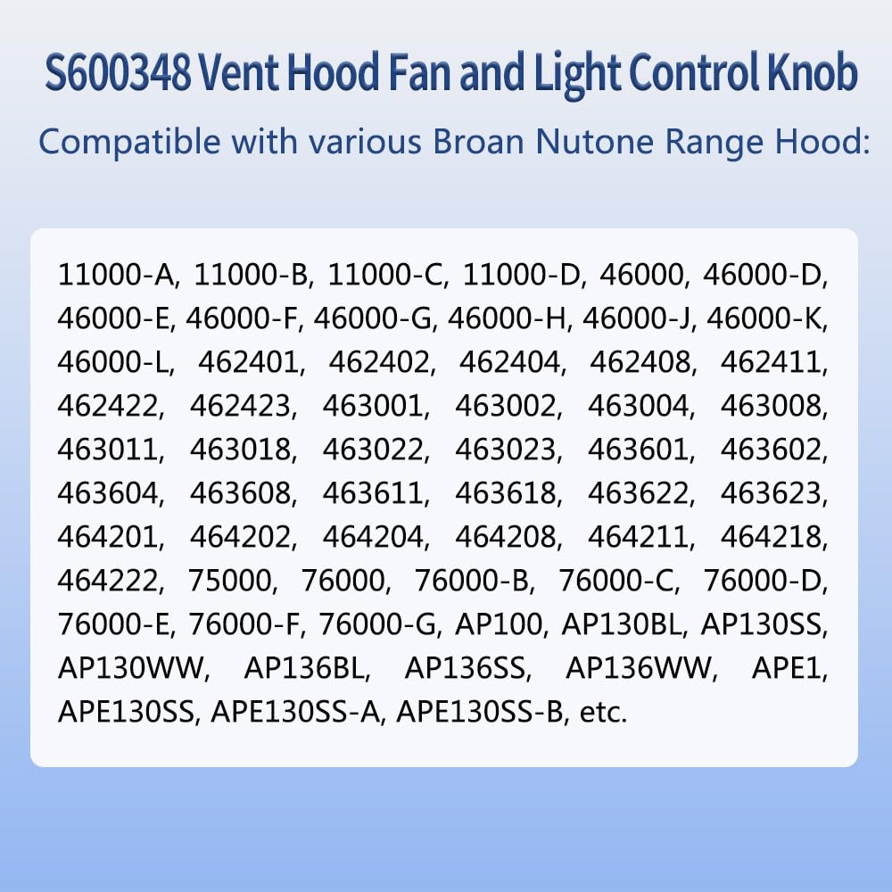 Black Range Hood Knob Replacement Part S577