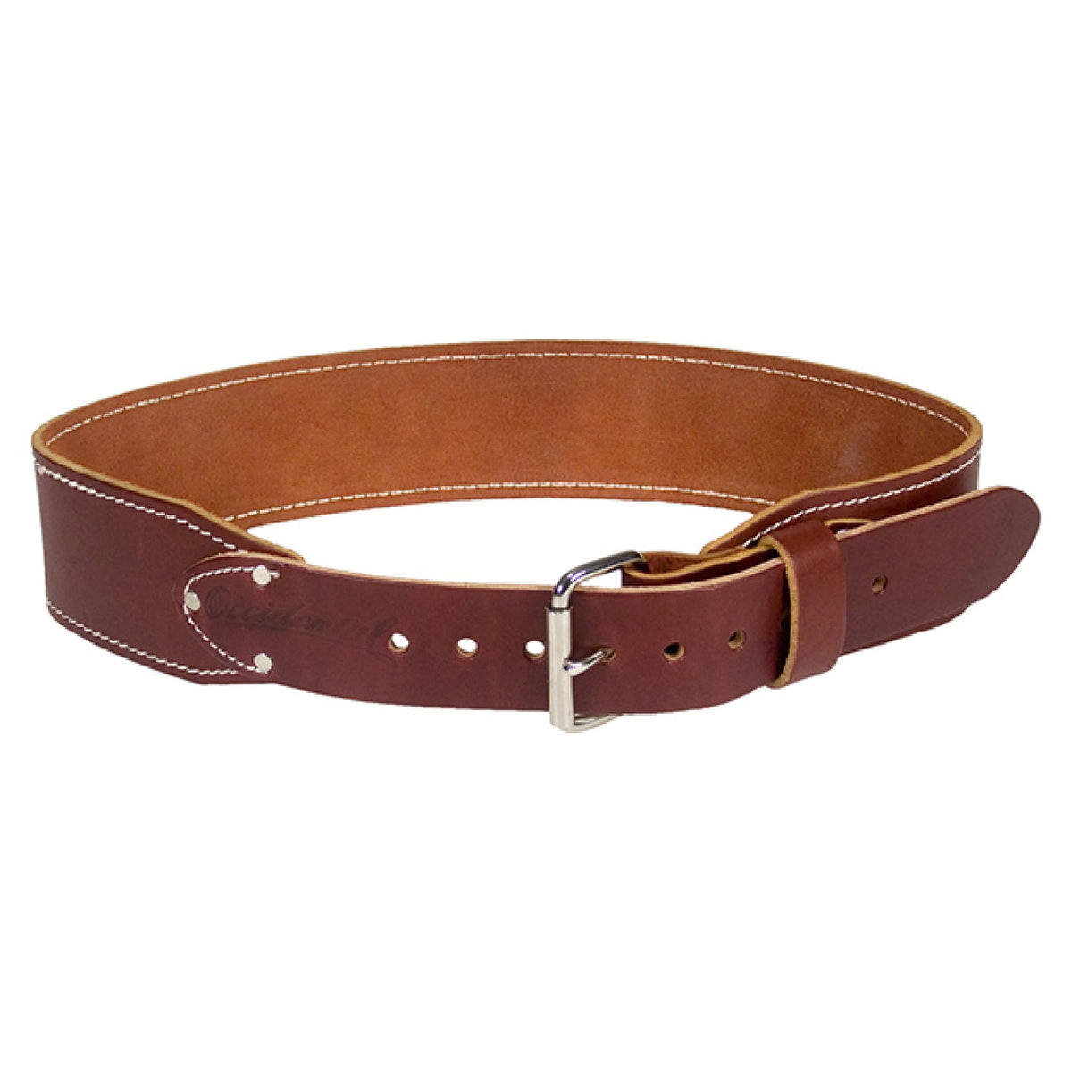 3" Medium OxyRed Leather Work Belt I851