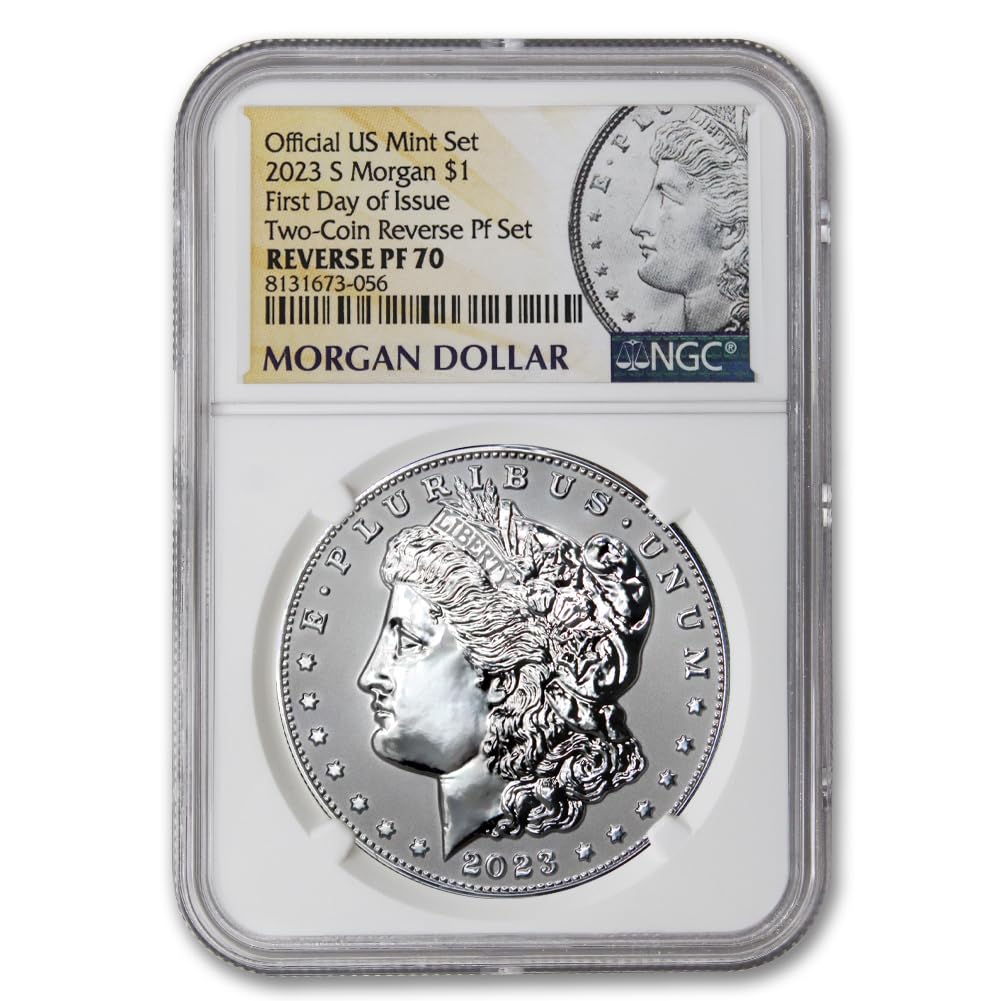 American Proof Silver Morgan and Peace $1 A309