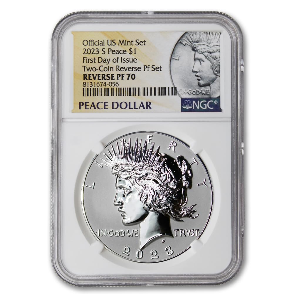 American Proof Silver Morgan and Peace $1 A309