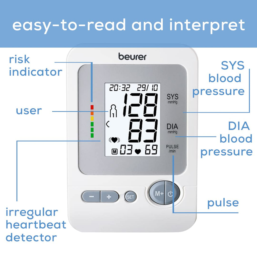 Upper Arm Blood Pressure Monitor with Large Cuff H87103