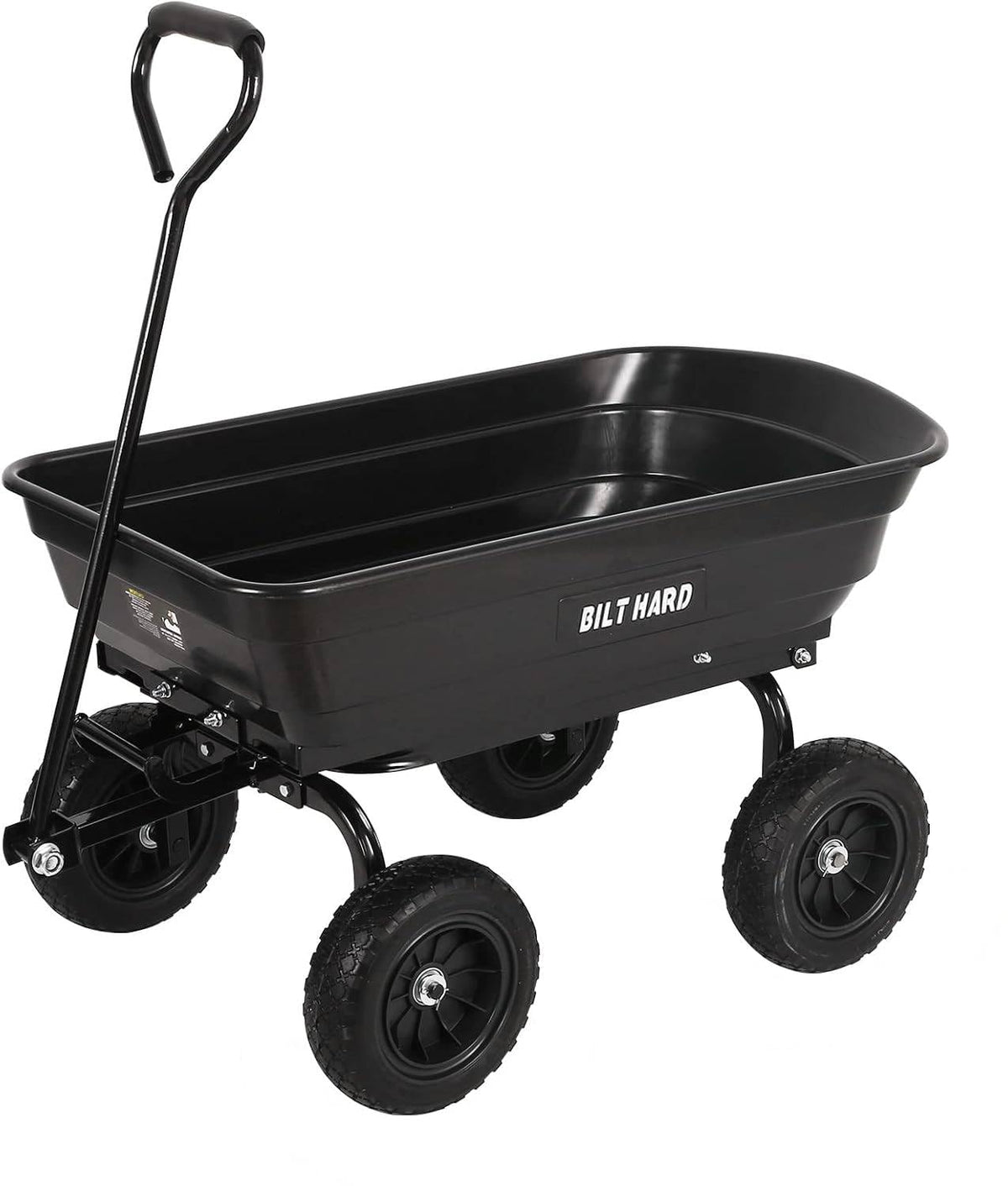 4 Cu.Ft. Poly Yard Dump Cart with 180° Rotating Handle X17082