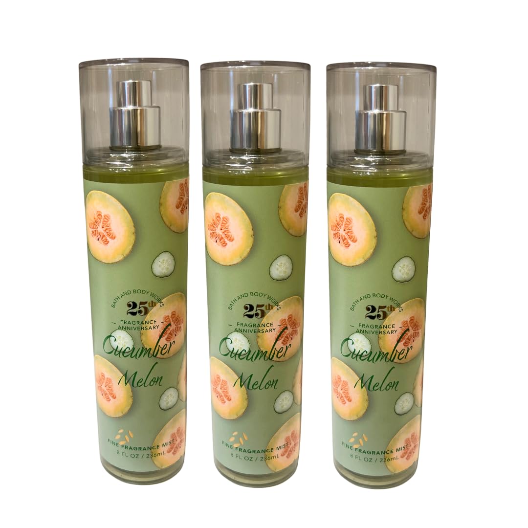 Cucumber Melon Fine Fragrance Mist 8oz Pack of 3 U8973