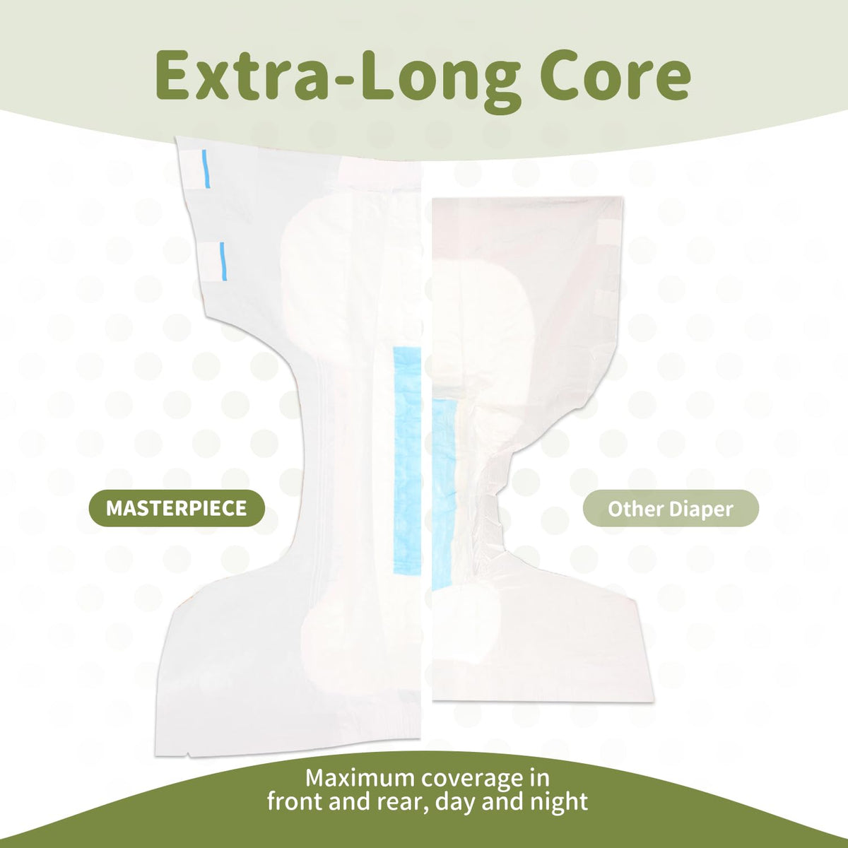 White Adult Diapers M7022