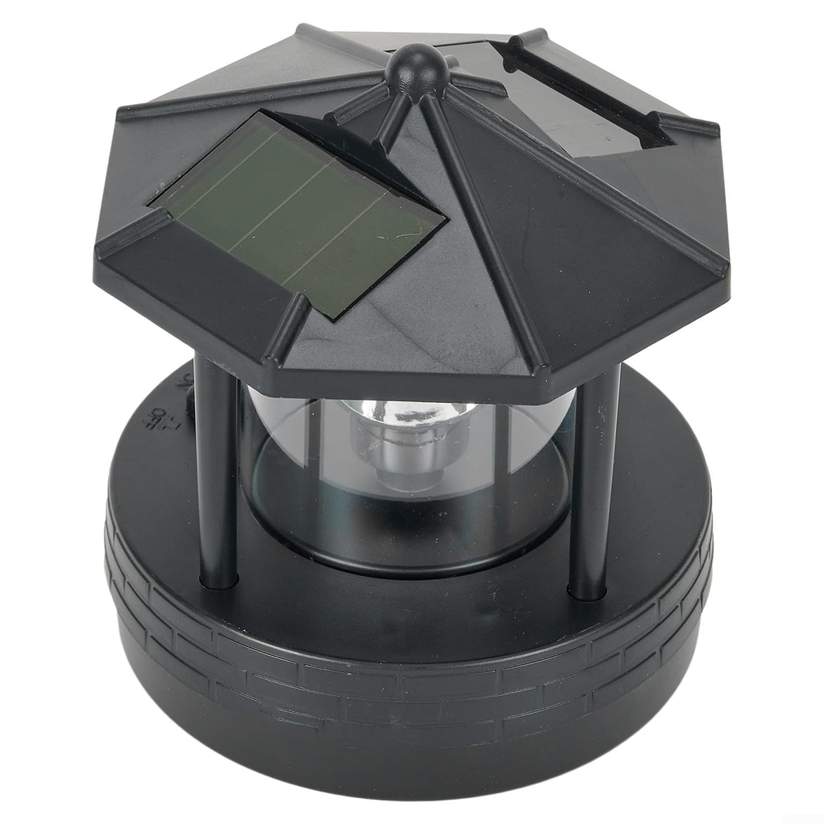 Solar Powered Lighthouse IP65 360 Degree Rotating Lamp S3632
