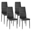 Black PU Dining Chairs Set of 4 Z8770