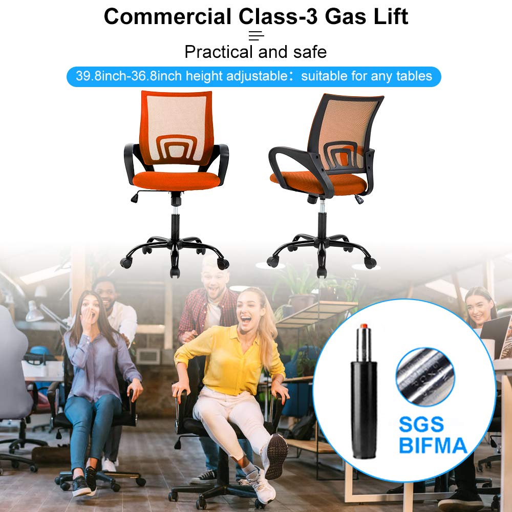 Ergonomic Mid Back Mesh Office Chair with Lumbar Support Q433924