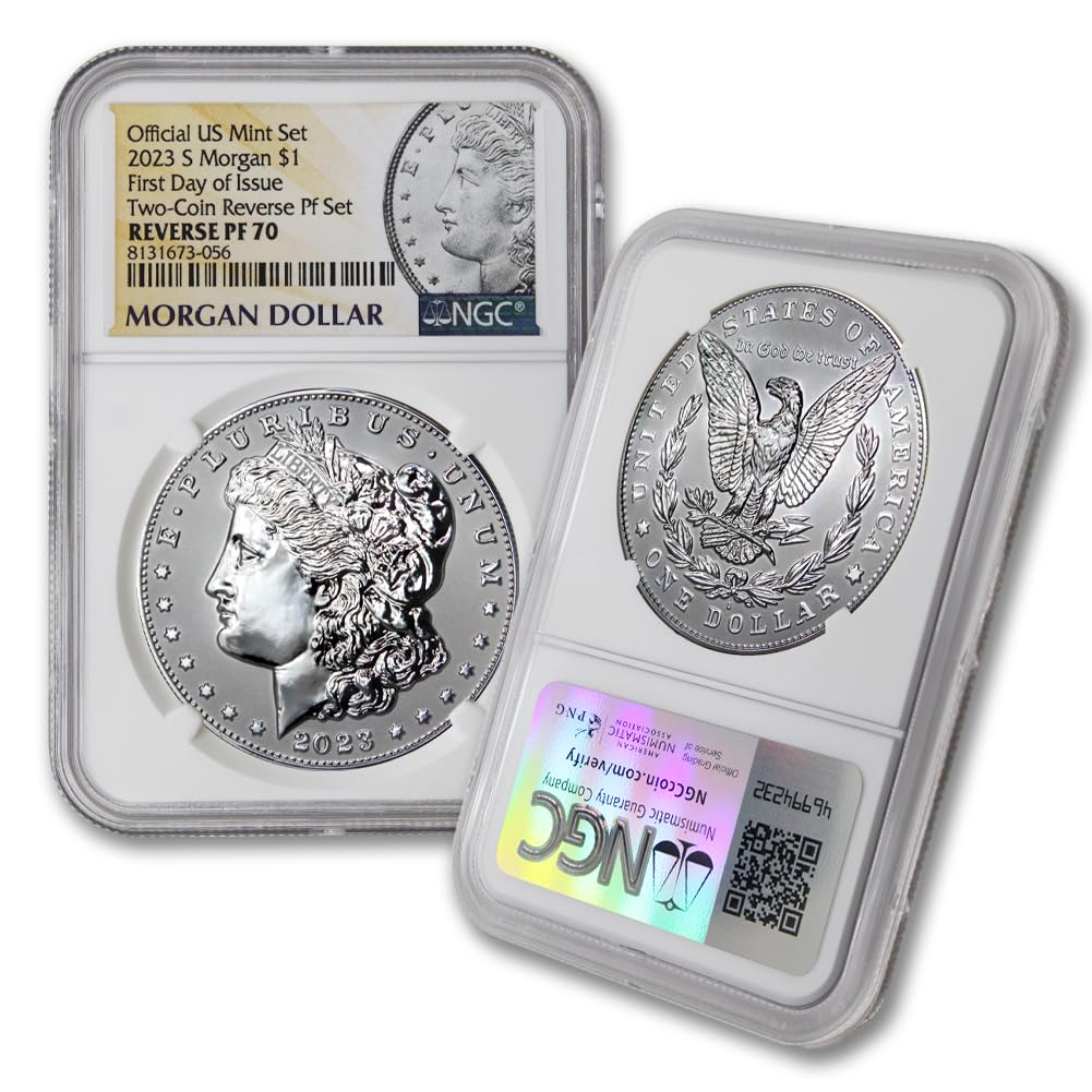 American Proof Silver Morgan and Peace $1 A309