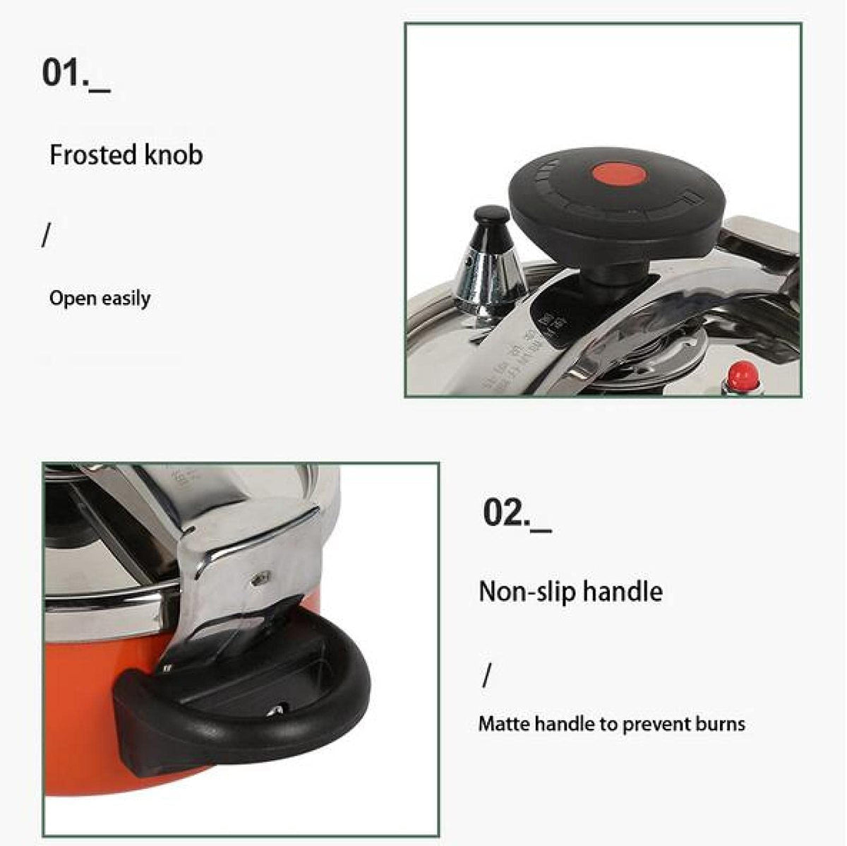 Camping Pressure Cooker Aluminum Alloy 2L Z183