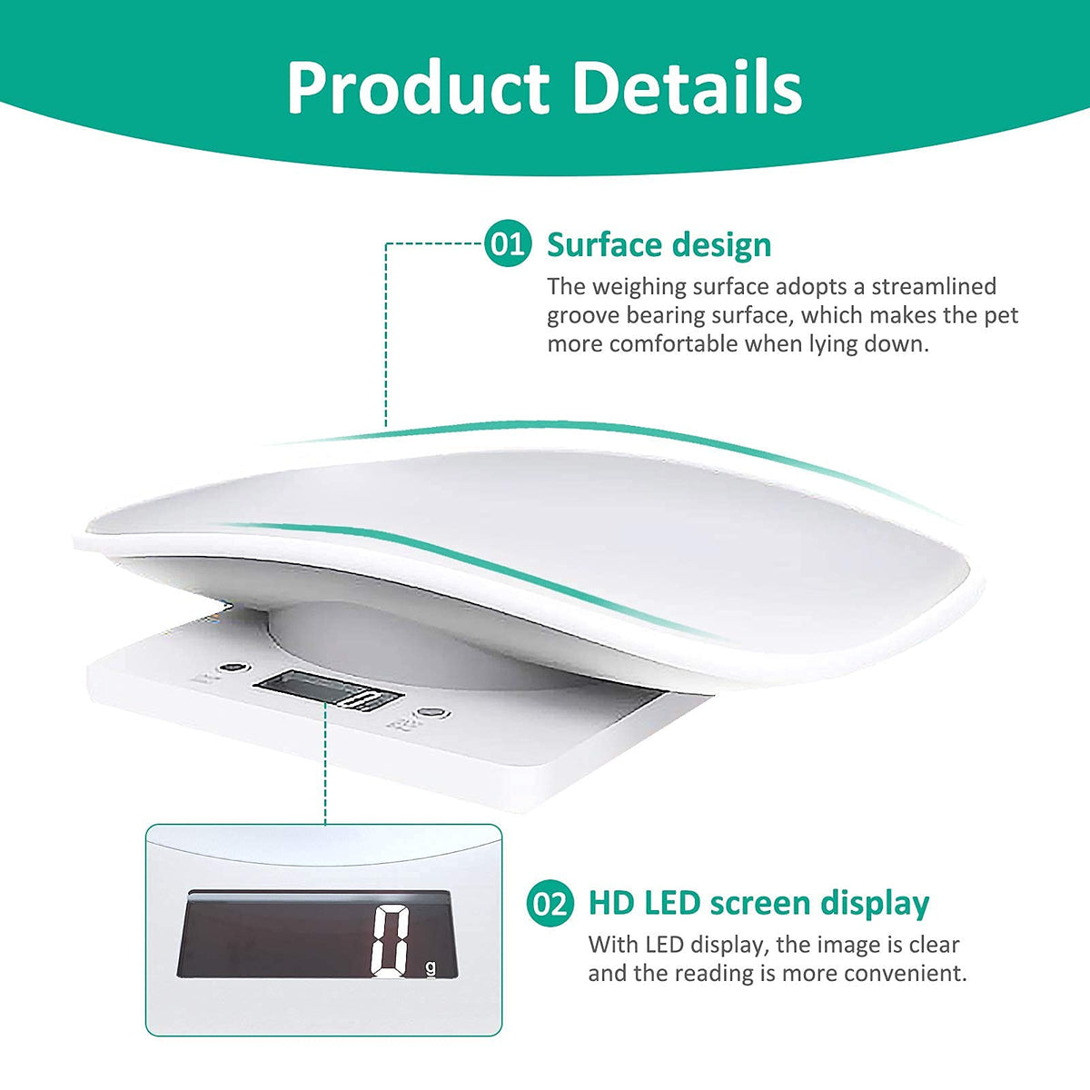 Digital Pet Scale with Tape Measure B654346