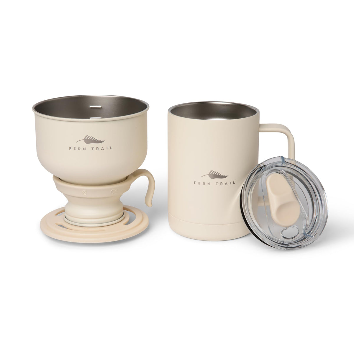 12 oz Insulated Mug with Lid and Reusable Coffee Filter L883