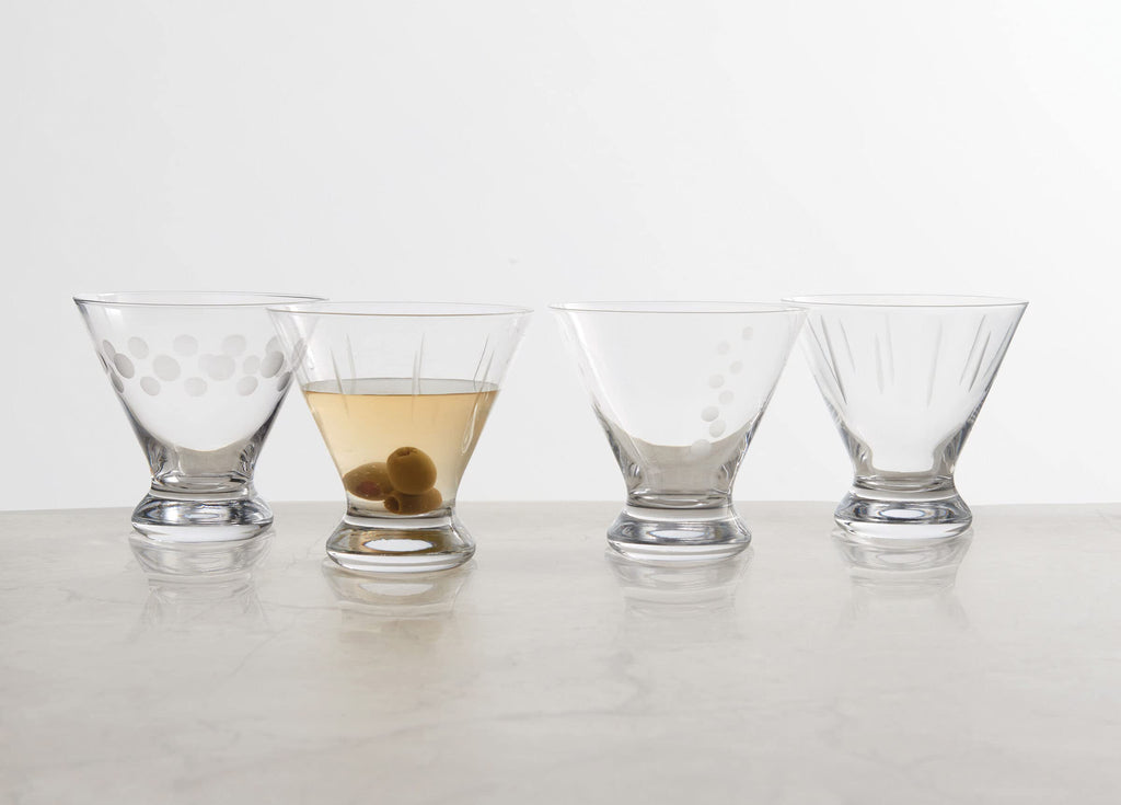 Set of 4 Stemless Martini Glass P712745