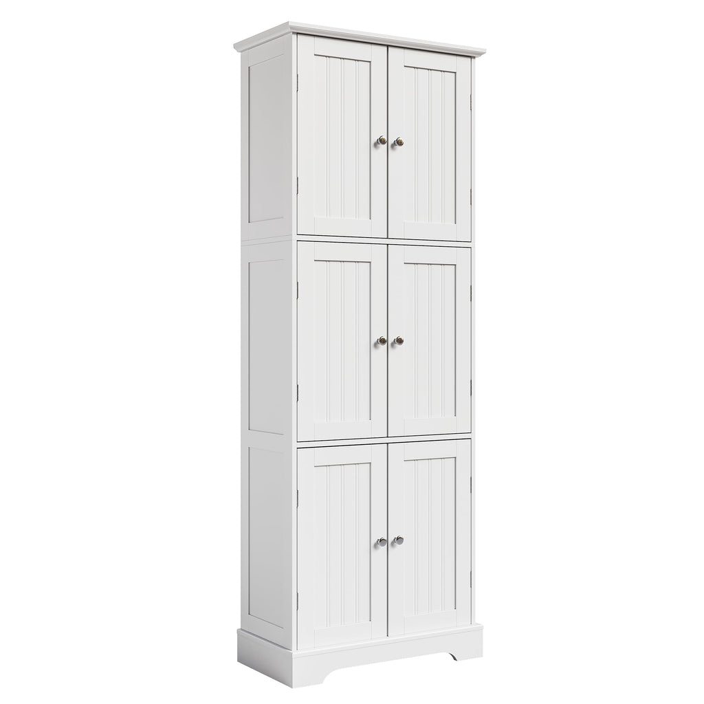 63.2" Tall Bathroom Storage Cabinet with 6 Doors J287235