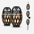 Black 2 Pack Waterproof Bluetooth Speaker with LED Torch Light S9972