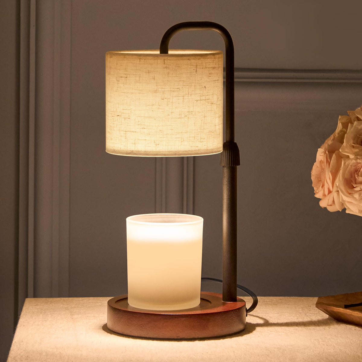Dimmable Candle Warmer Lamp with Timer Y74495