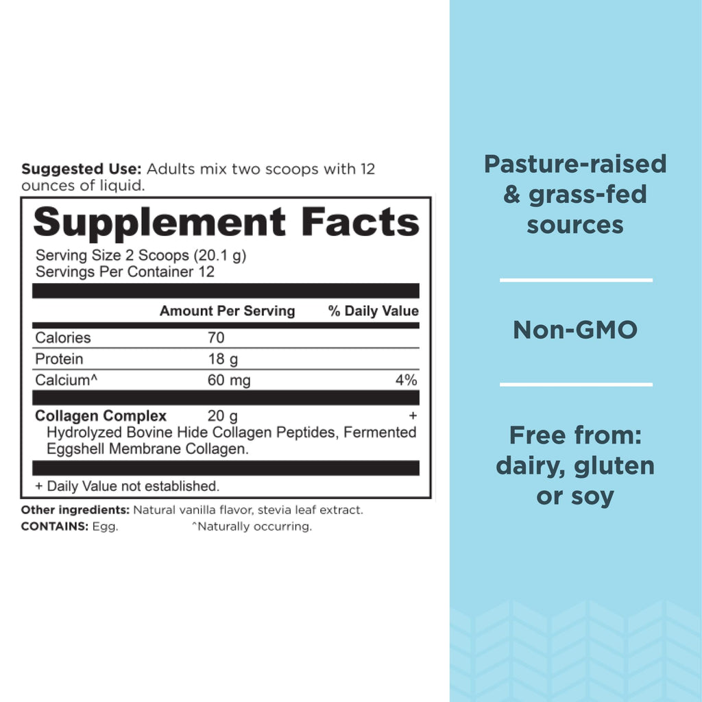 Hydrolyzed Collagen Peptides Powder Vanilla O1387