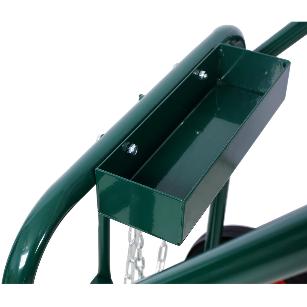 440 lb Capacity Welding Cylinder Hand Truck with 10-Inch Solid Rubber Wheels I549