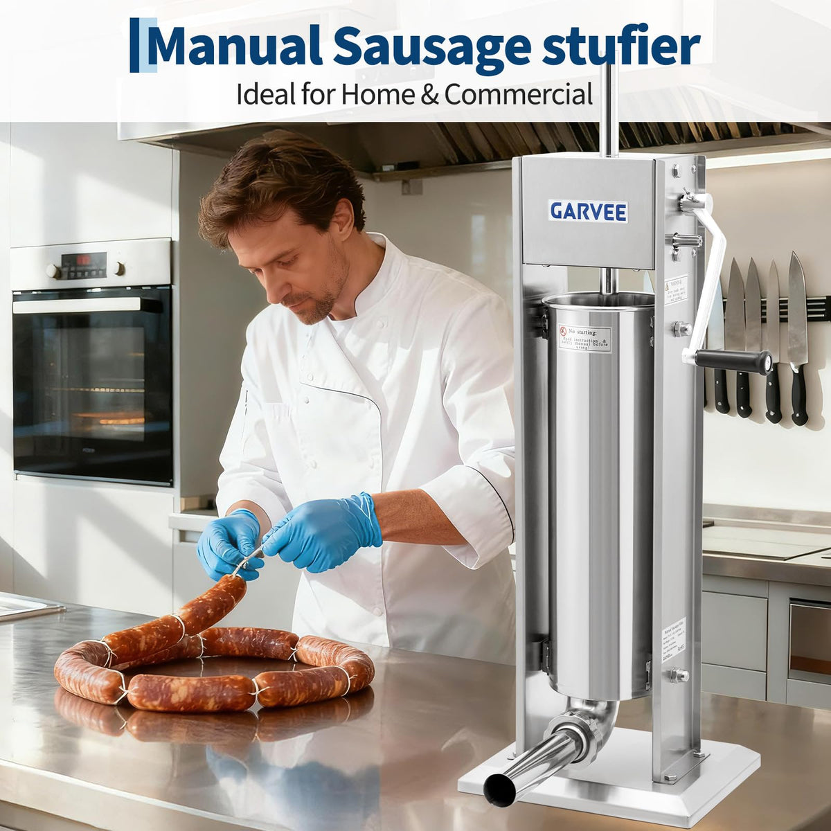 304 Stainless Steel Manual Vertical Sausage Stuffer K34983