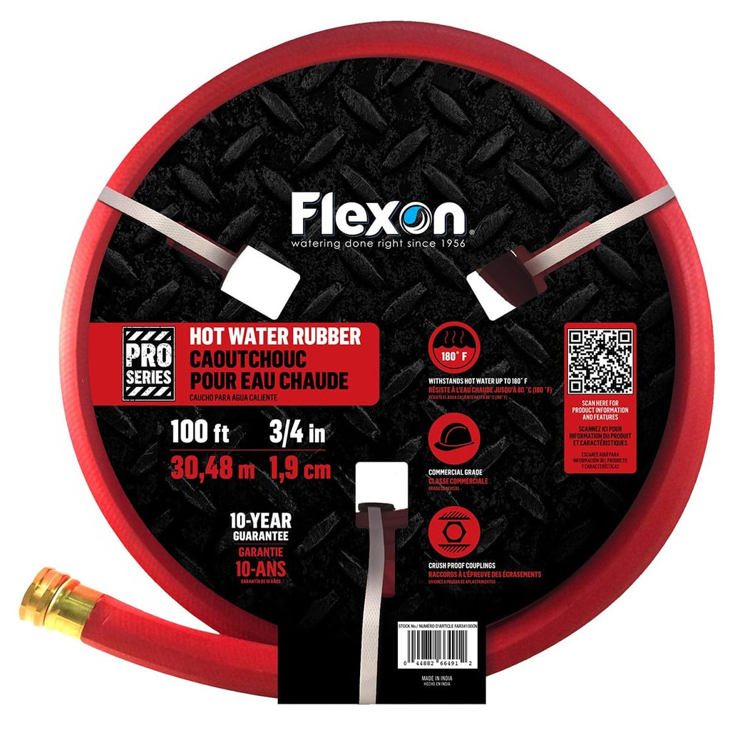 3/4" x 100-Foot Hot Water Rubber Garden Hose A102057