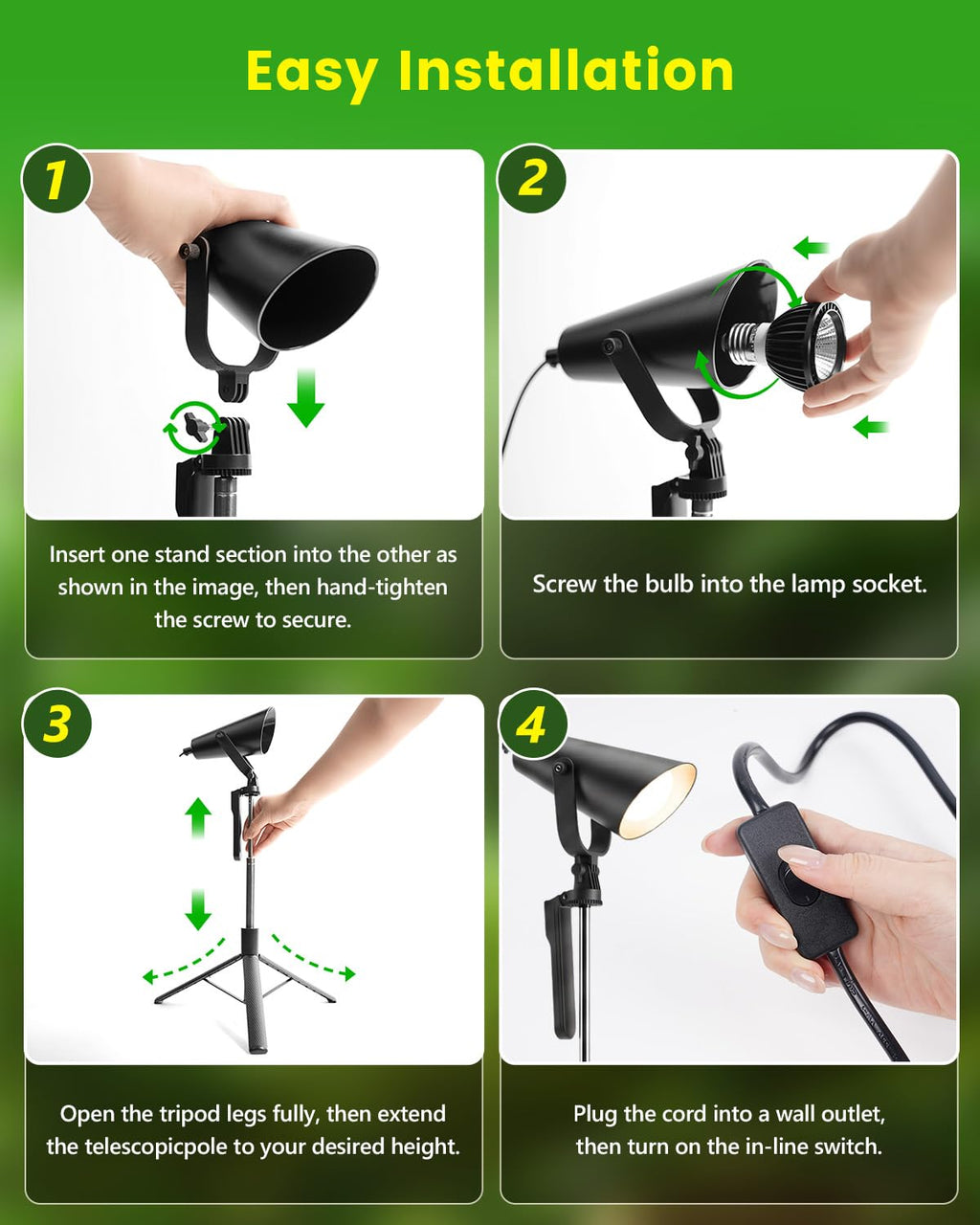 Bird Light with Adjustable Tripod Stand A984236