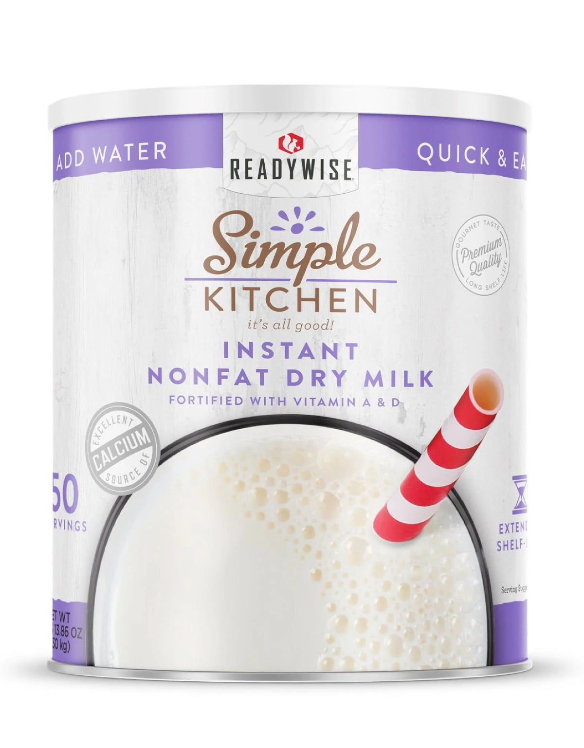 Instant Nonfat Powdered Milk 50 Servings Z525