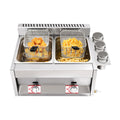 Stainless Steel Countertop Gas Deep Fryer with Basket N259855