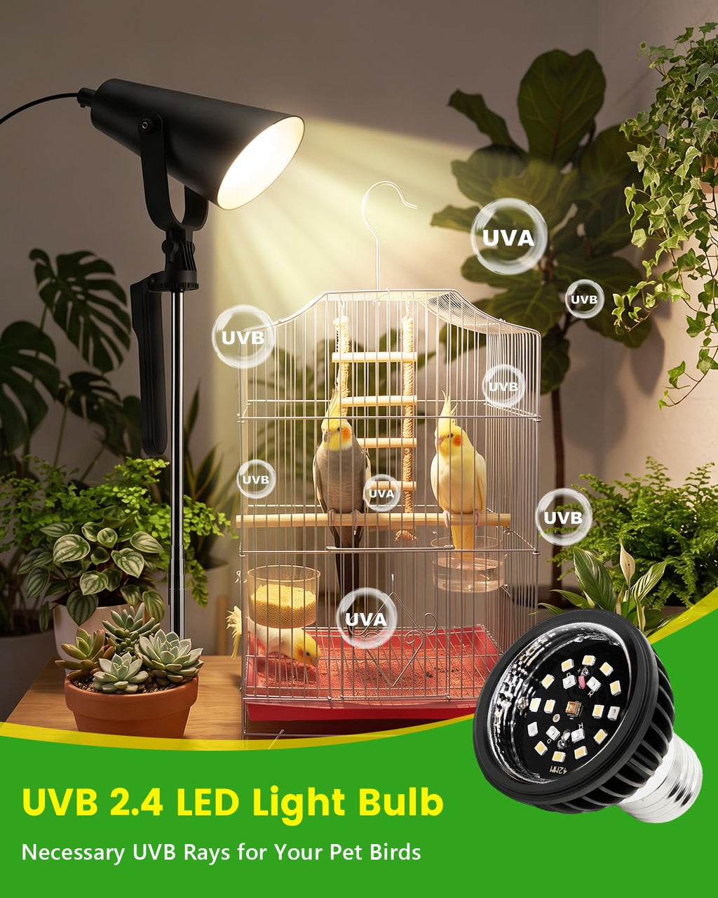 Bird Light with Adjustable Tripod Stand A984236