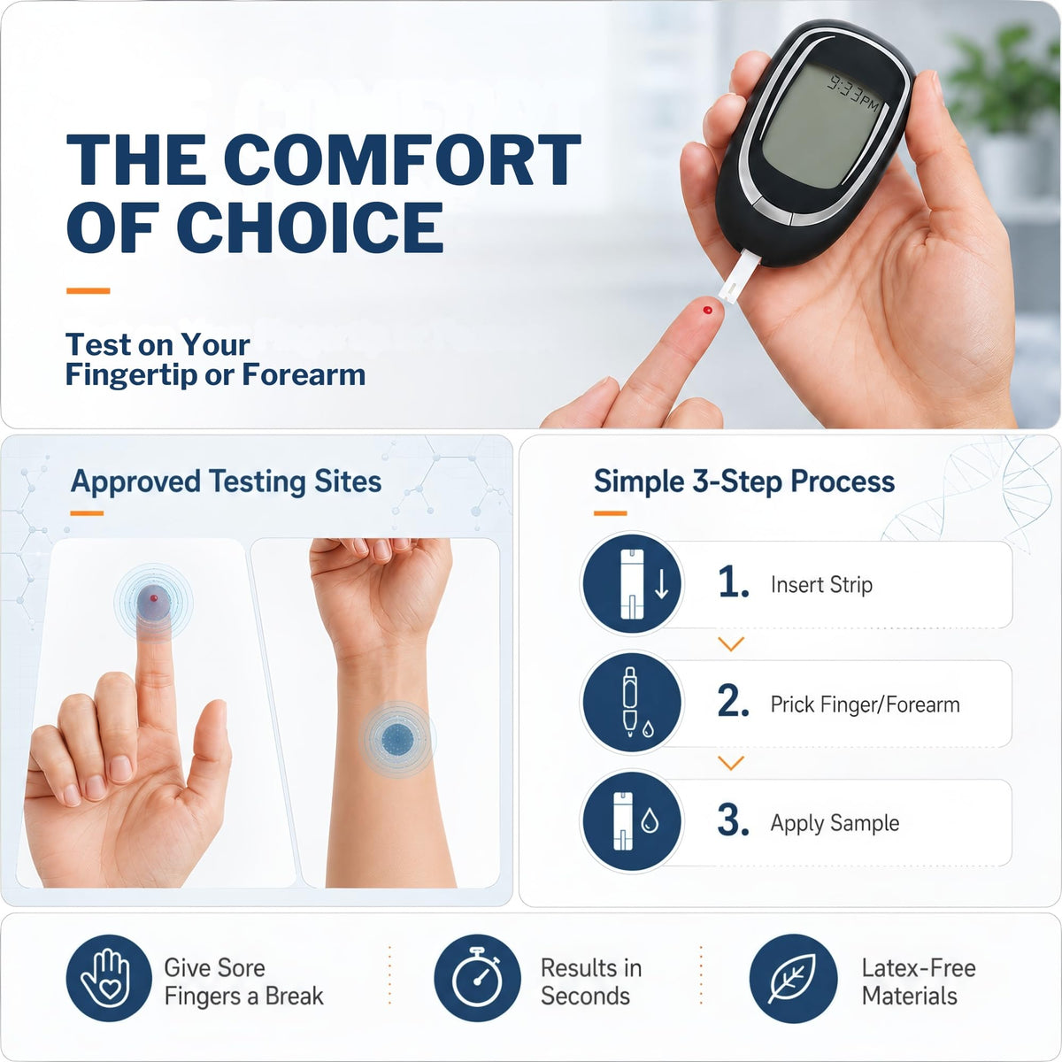 Blood Glucose Test Strips 100 Strips G729166