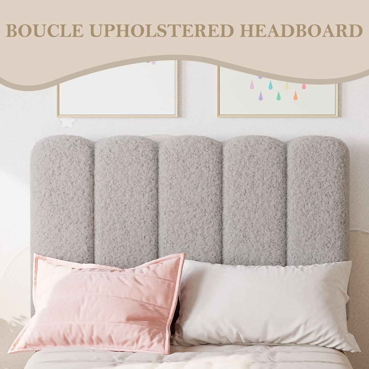 Twin Bed Frame with Headboard O161