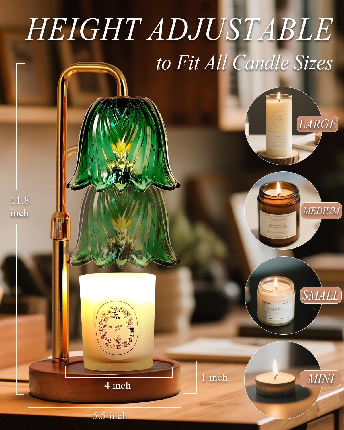 Dimmable Candle Warmer Lamp with Timer L8155