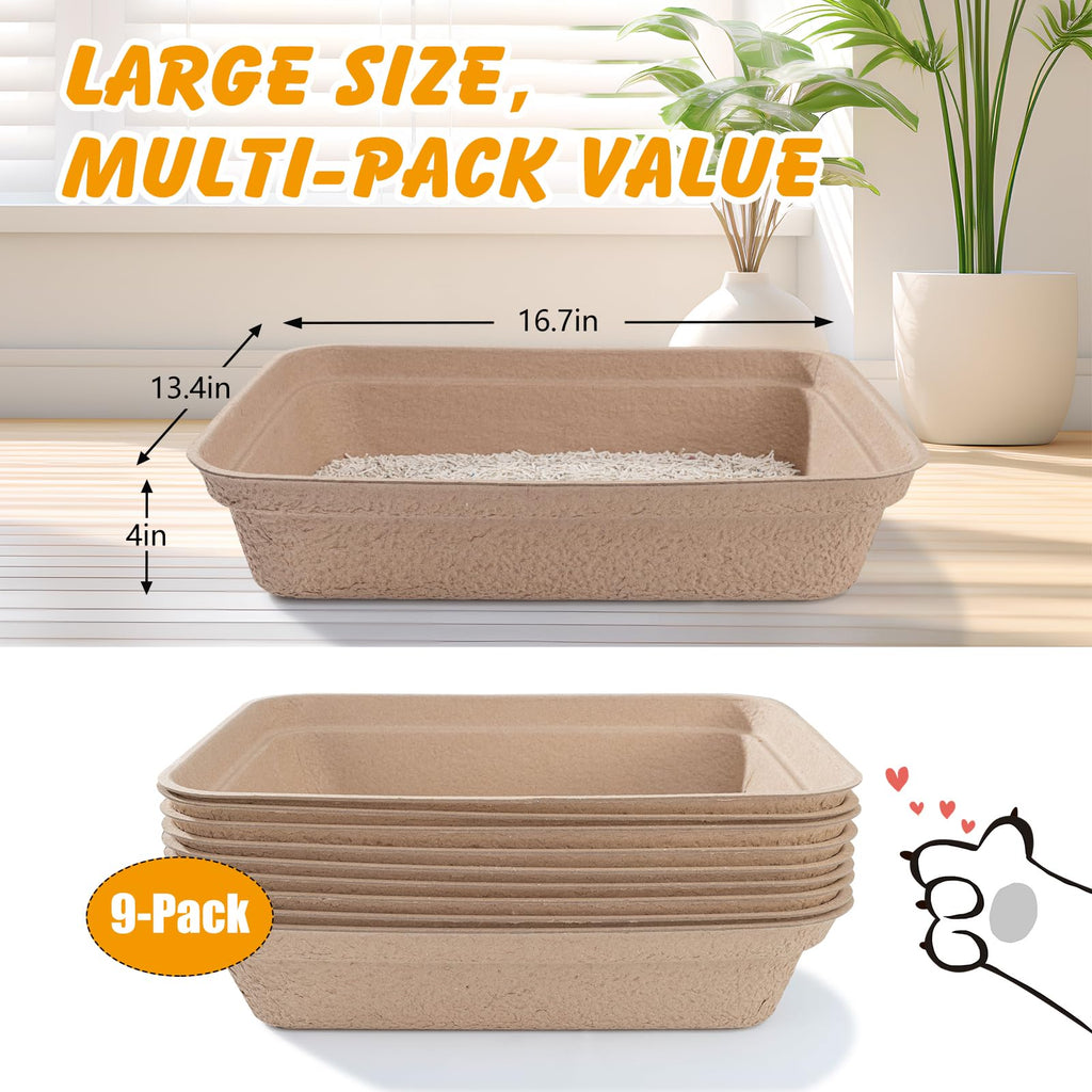 Disposable Cat Litter Box 9-Pack M628668