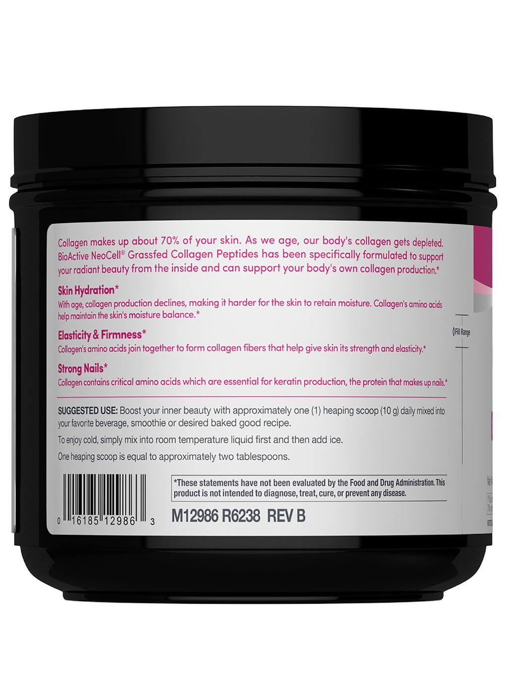 Grassfed Collagen Peptides Powder 14 oz Unflavored A542